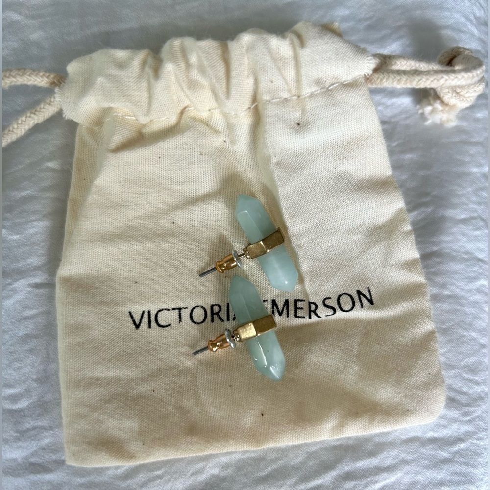 Victoria Emerson Green Stone Earstuds